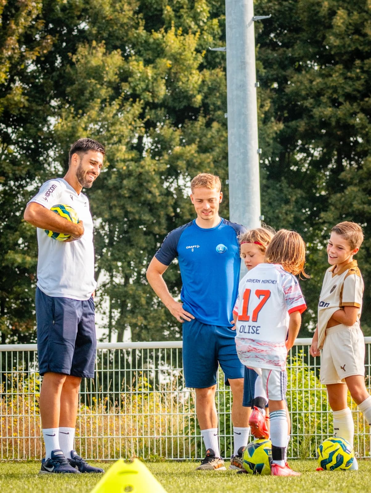 Stage football LFR — jeunes joueurs en action